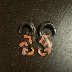 Tribal striped earplugs